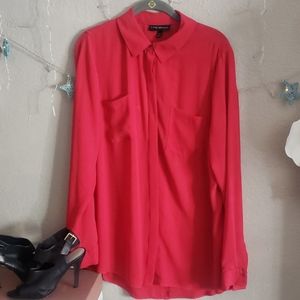 ❤Silky red top